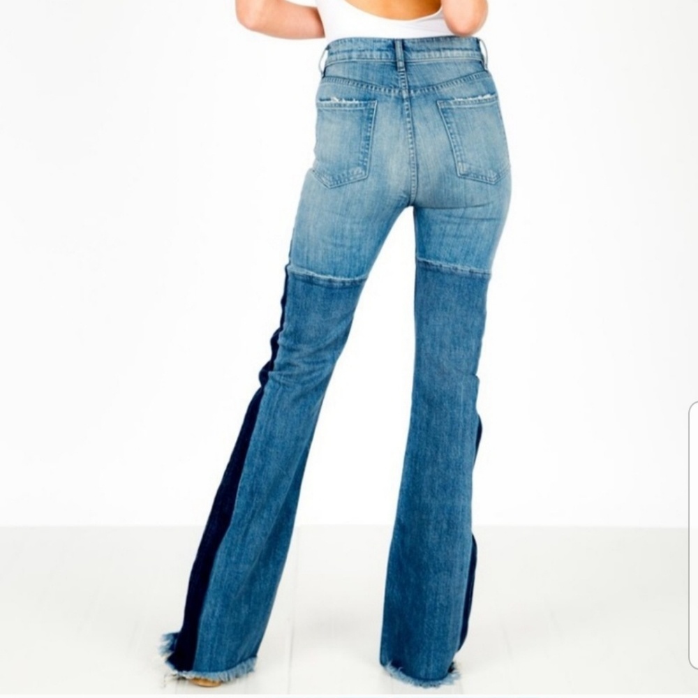 REVICE IMAGINE FLARES/SHADES OF BLUE WASH
